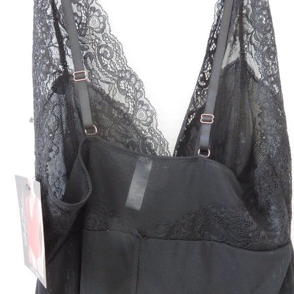 (#P) Marilyn Monroe Plunge V-Neck Stretch Lace Design Bodysuit - Picture 8 of 8